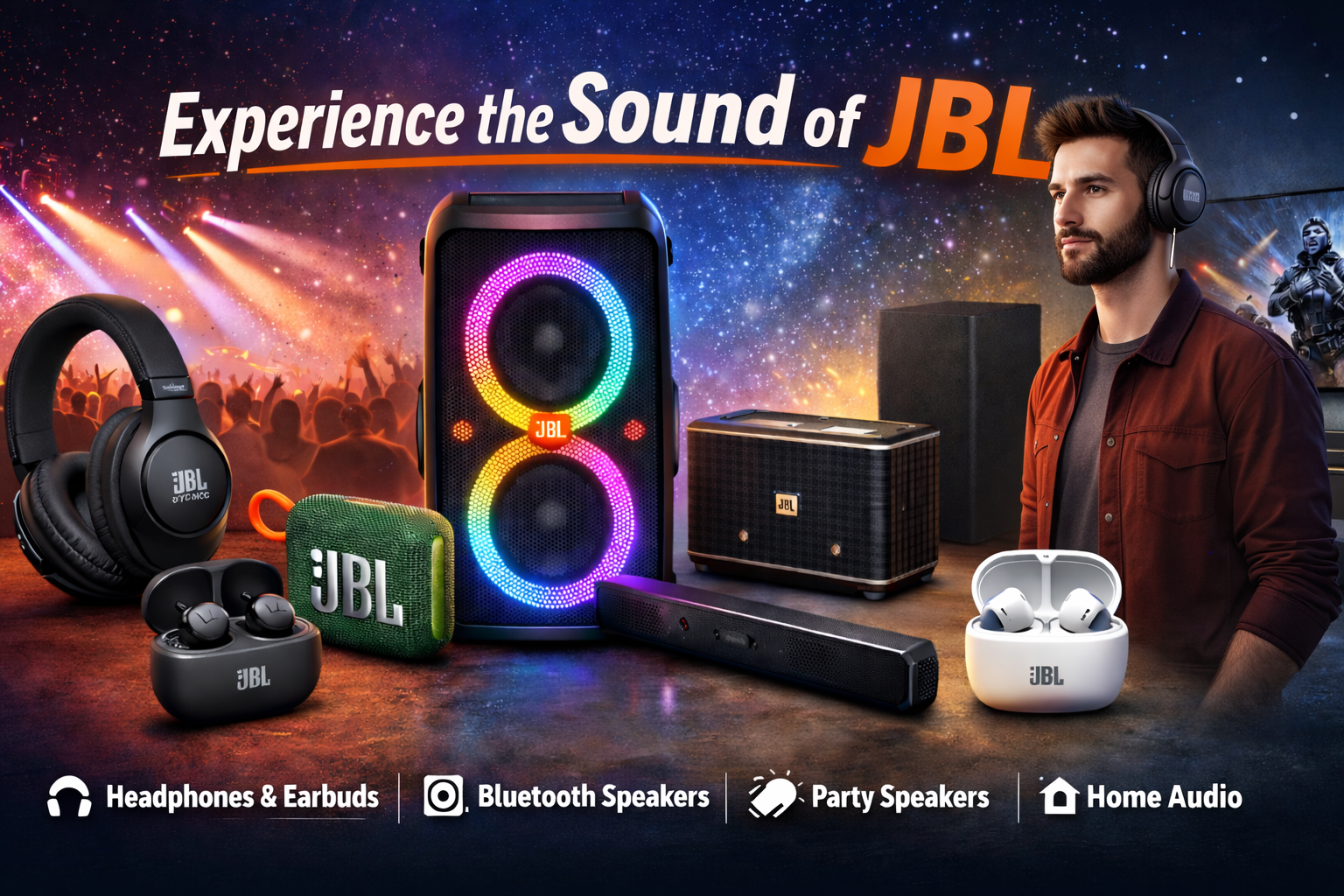 JBL Headphones & Earbuds Authorized Dealer Delhi - Sunlite Systems Pvt Ltd JBL Tune Live Tour Quantum Headphones Dealer Near Me, JBL True Wireless Earbuds Endurance Soundgear Authorised Distributor Delhi NCR, JBL Headphones Dealer Noida Gurgaon Faridabad Ghaziabad Greater Noida Nehru Place